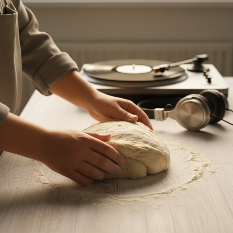 Kneading to the Rhythm: Soft Pretzel Breadsticks & Lo-Fi Beats